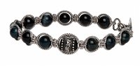 Bracciale Tamashii Celebration in Argento Occhio di falco BHS925BK-245